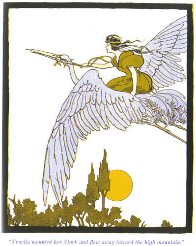 Princess-Truella-on-a-stork-illustration.