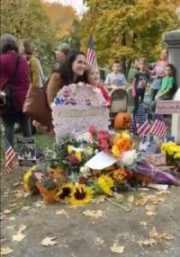 Grave of Susan B. Anthony on Election Day 2016